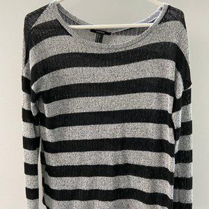 Forever 21 Black and Gray Sweater